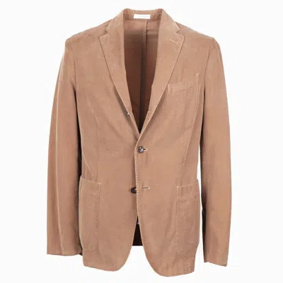 Pre-owned Boglioli 'k Jacket' Lightweight Baby Corduroy Cotton Sport Coat 38r (eu 48) In Brown