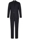 Boglioli Man Suit Steel Grey Size 40 Virgin Wool, Elastane In Blue