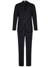 Boglioli Man Suit Steel Grey Size 40 Virgin Wool, Elastane In Blue