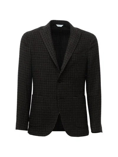 Boglioli K-jacket Checked Blazer In Black