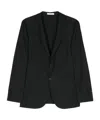 Boglioli Single Breasted Jacket Notch Lapel Pockets In Black