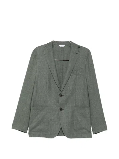 Boglioli K-jacket Single-breasted Patch-pocket Blazer In Green