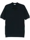 Boglioli Knitted Polo Shirt In Blue