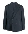 Boglioli Lapel Long-sleeved Suit Jacket In Black
