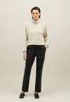 Boglioli Light Flannel Chinos In Black