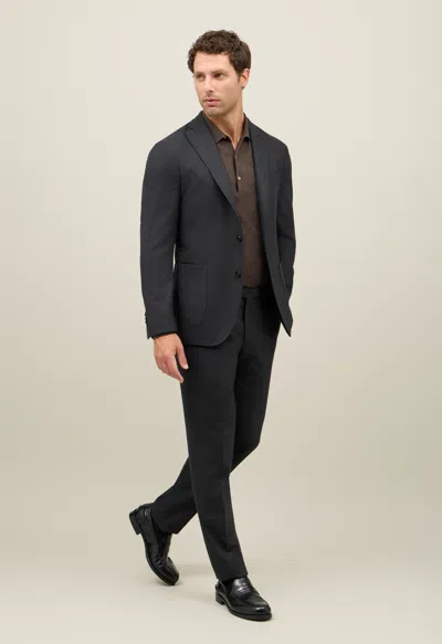 Boglioli Virgin Wool K-jacket Suit In Dark Grey