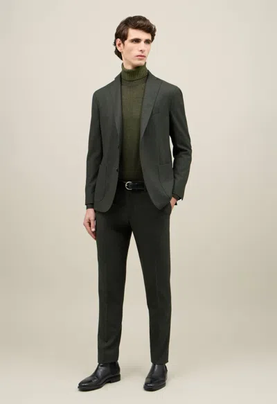 Boglioli Light Flannel K-suit In Green