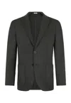 Boglioli Light Wool Jersey K-jacket In Dark Moss
