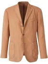 Boglioli Linen Blazer In Orange