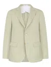 Boglioli Linen-blend Blazer In Green
