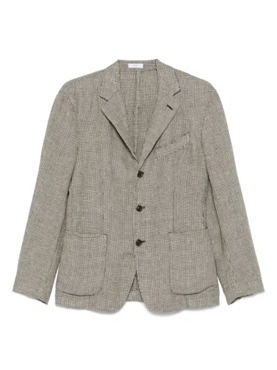 BOGLIOLI BOGLIOLI LINEN BLEND SINGLE-BREASTED JACKET