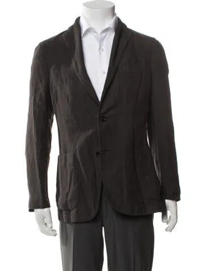 Pre-owned Boglioli Linen Jacket In Brown