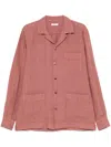 Boglioli Relaxed Fit Dark Pink Overshirt In Pink