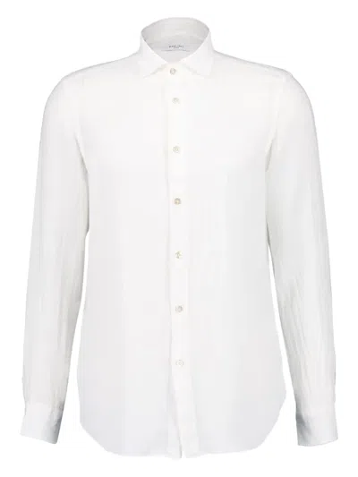 Boglioli Linen Shirt In Blue
