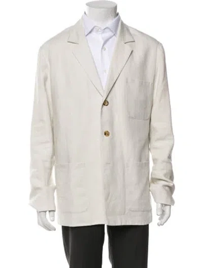 Pre-owned Boglioli Linen Sport Coat In White