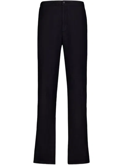 Boglioli Linen Tailored Trousers In Black