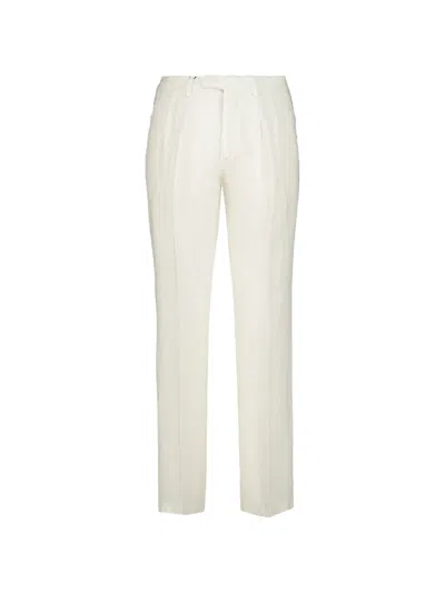 Boglioli Linen Trousers In Neutral