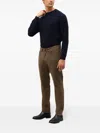 Boglioli Garment Dyed Corduroy 5-pocket Trousers In Brown