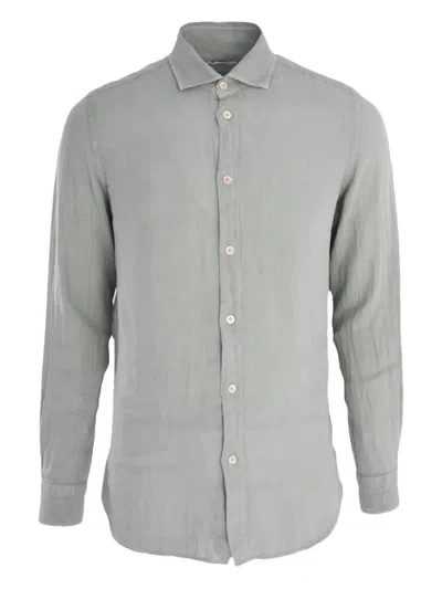 Boglioli Long-sleeve Button-fastening Shirt In Gray