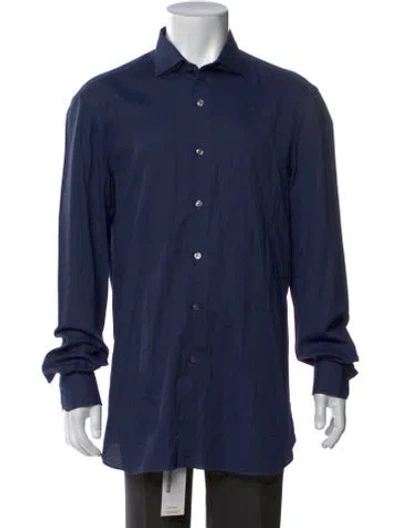 Pre-owned Boglioli Long Sleeve Dress Shirt In Blue