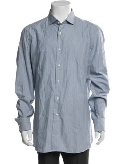 Pre-owned Boglioli Long Sleeve Dress Shirt In Blue