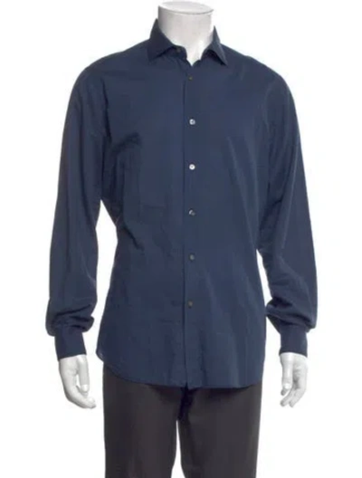 Pre-owned Boglioli Long Sleeve Dress Shirt In Blue
