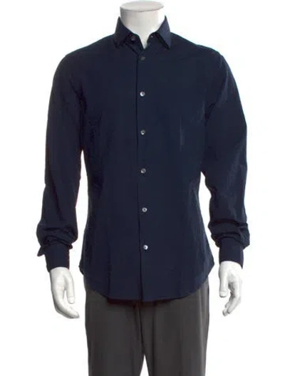 Pre-owned Boglioli Long Sleeve Dress Shirt In Blue