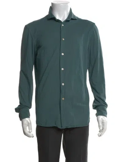 Pre-owned Boglioli Long Sleeve Dress Shirt In Green