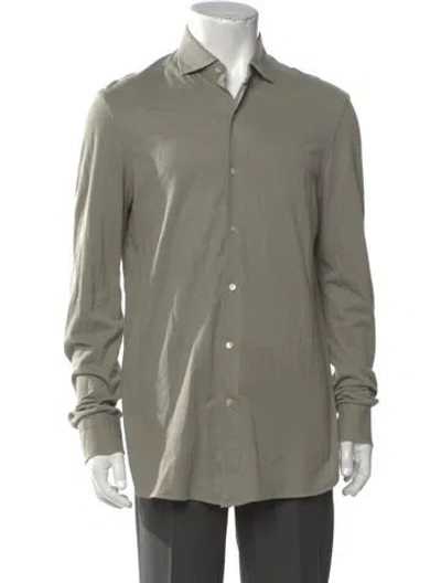 Pre-owned Boglioli Long Sleeve Dress Shirt In Green