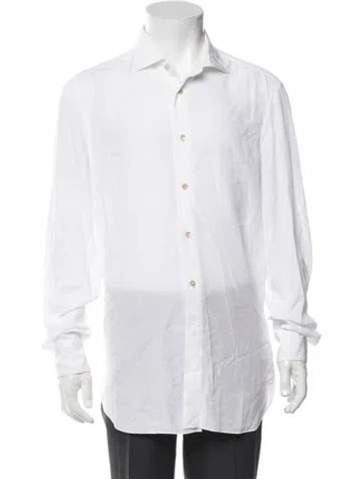 Pre-owned Boglioli Long Sleeve Dress Shirt In White