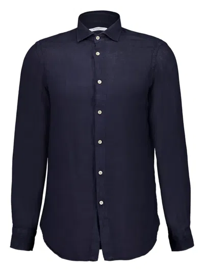 Boglioli Long-sleeve Shirt In Blue