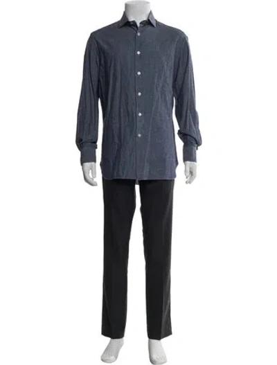Pre-owned Boglioli Long Sleeve Shirt In Blue