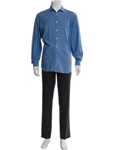 Pre-owned Boglioli Long Sleeve Shirt In Blue