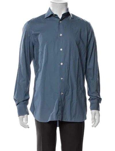 Pre-owned Boglioli Long Sleeve Shirt In Blue