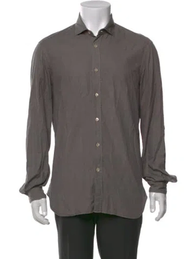 Pre-owned Boglioli Long Sleeve Shirt In Gray