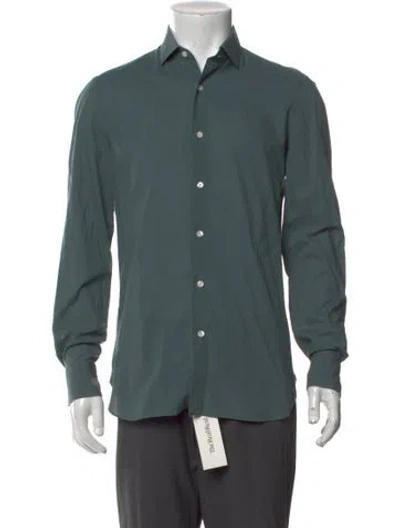 Pre-owned Boglioli Long Sleeve Shirt In Green