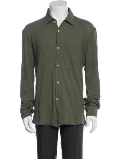 Pre-owned Boglioli Long Sleeve Shirt In Green