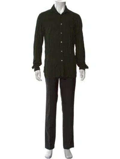 Pre-owned Boglioli Long Sleeve Shirt In Green