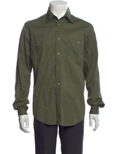 Pre-owned Boglioli Long Sleeve Shirt In Green