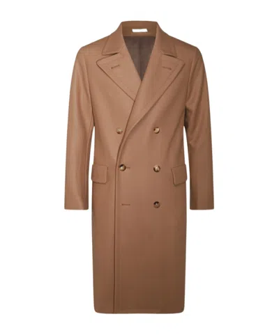 Boglioli Long-sleeved Coat In Brown