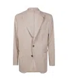 Boglioli Tailored Jacket With Front Pockets And Back Vent In White