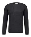 Boglioli Crew-neck Wool Sweater In Black