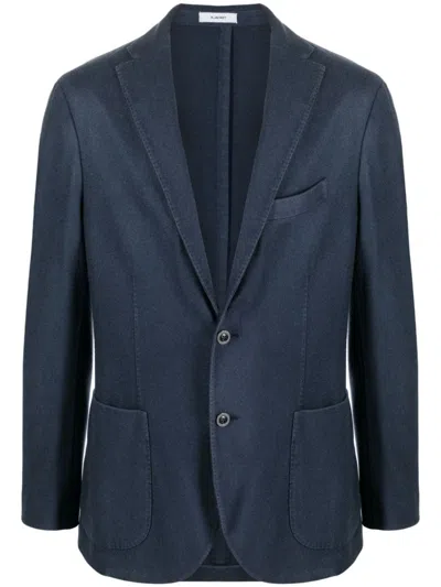 Boglioli Luxurious Navy Cashmere Blazer For Men In Blue
