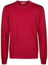 Boglioli Garment Dyed Corduroy Pleated Chinos In Red