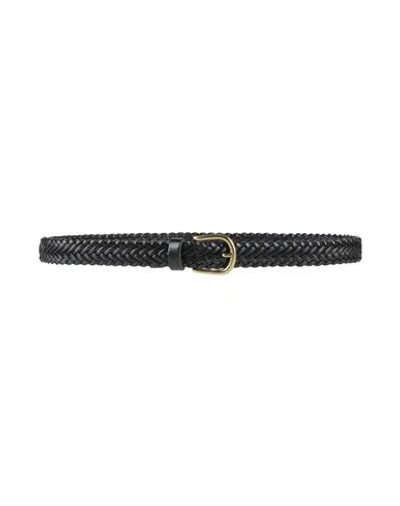Boglioli Braided Leather Belt In Blue