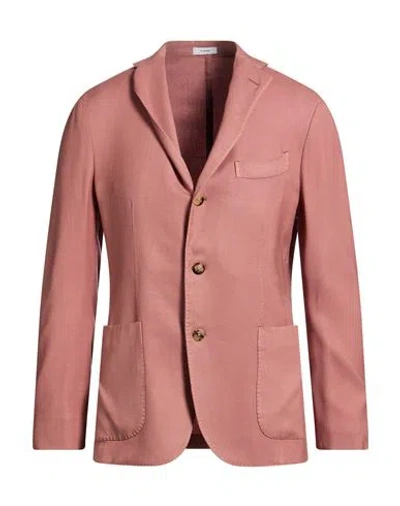 Boglioli Man Blazer Antique Rose Size 38 Virgin Wool In Pink