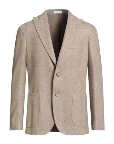 Boglioli Man Blazer Beige Size 38 Virgin Wool In Gray