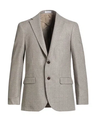 Boglioli Man Blazer Beige Size 38 Wool, Silk, Cashmere In Sand