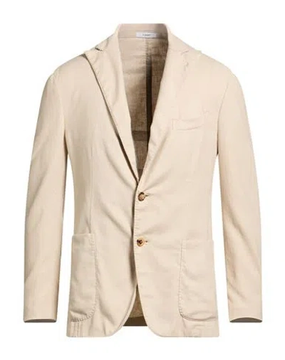 Boglioli Man Blazer Beige Size 40 Cotton, Linen, Polyester, Elastane In Neutral