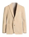 Boglioli Man Blazer Beige Size 40 Cotton In Brown